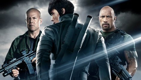Gi joe возмездия, dwayne johnson, adrianne palicki, bruce willis
