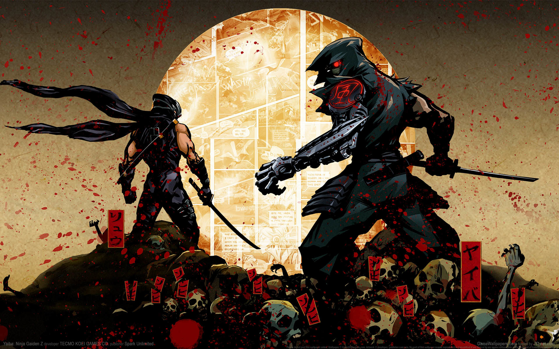 Картинки Yaiba ninja gaiden z, ниндзя, yaiba kamikaze, cyborg фото и обои на рабочий стол