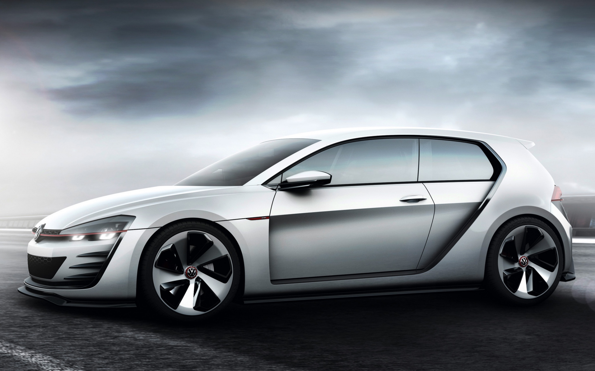 Картинки Volkswagen, гольф, дизайнерское зрение, концепция, серый, gti фото и обои на рабочий стол