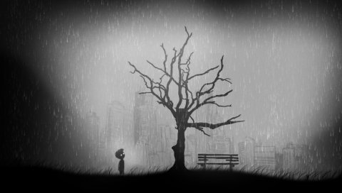 Limbo, руины города, головоломка-платформер