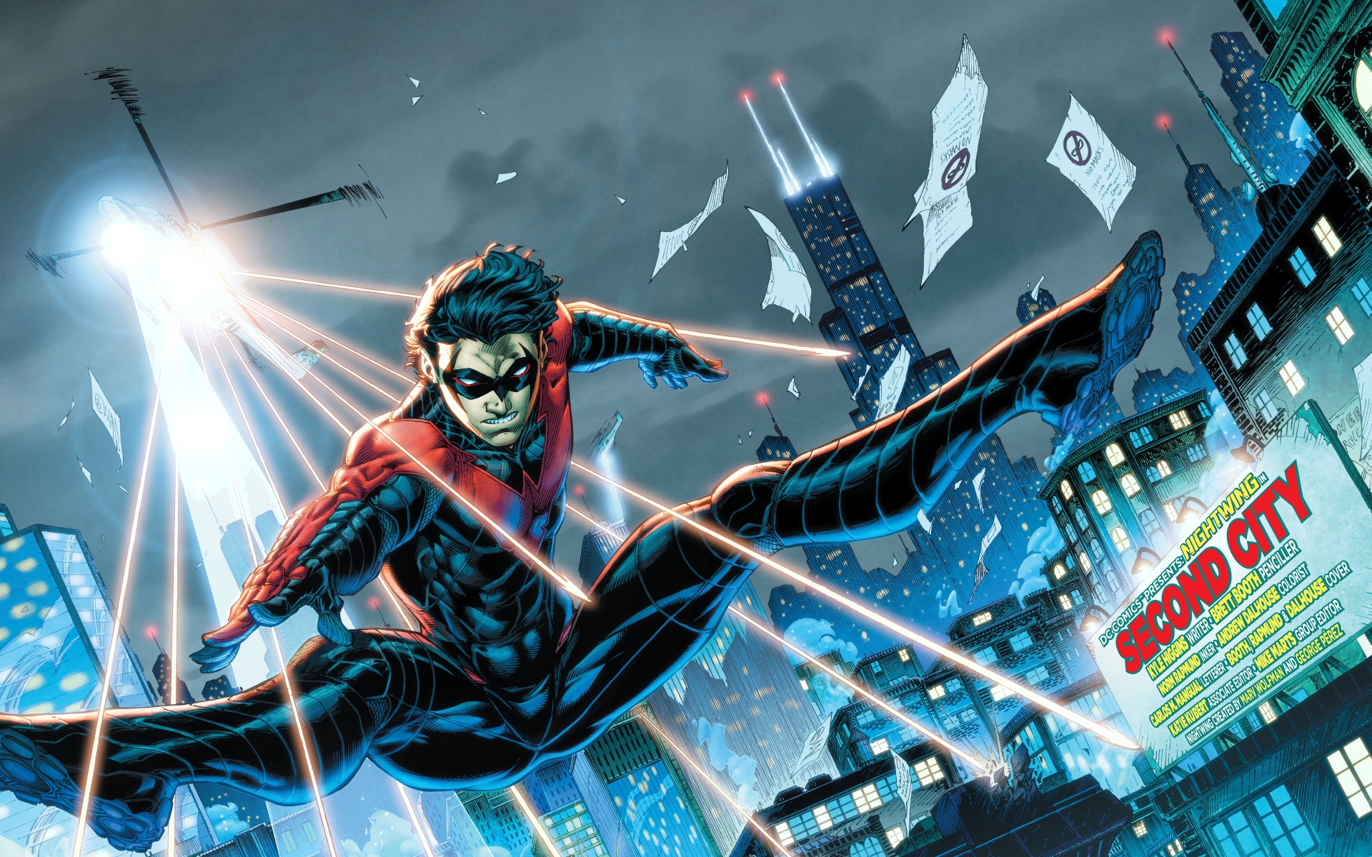 Картинки Nightwing, dc-комиксы, robin, dick grayson, детективные комиксы фото и обои на рабочий стол