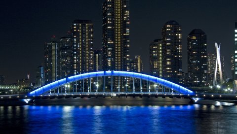 Мост эйтай, Токио, Япония