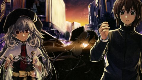 Misaki kurehito, аниме, boku to kanojo ni furu yoru, искусство, sugamu naito, iris maria herbust