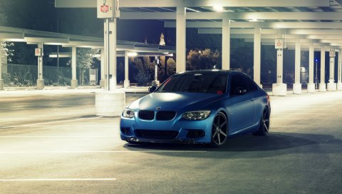 Bmw, e92, m3, матовый, металлический синий
