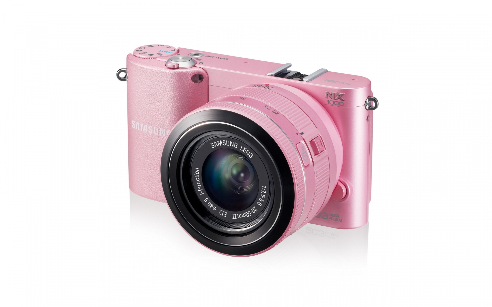 Картинки Samsung nx1000, камера, розовый фото и обои на рабочий стол