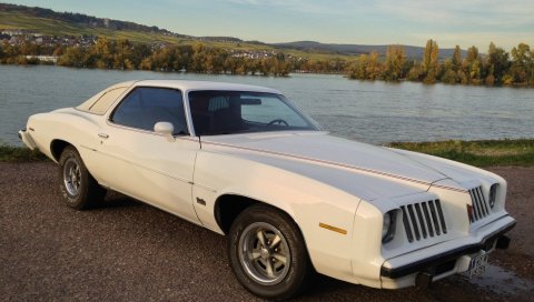 1975 pontiac grand am, pontiac grand ville, автомобиль, вид сбоку