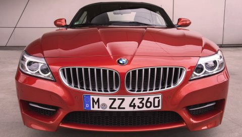 Bmw z4, 2014, bmw, красный, передний бампер