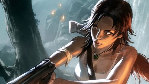Lara croft, возрождение гробницы возрождается, искусство, девушка