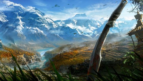 Далеко плач 4, меч, гора, искусство