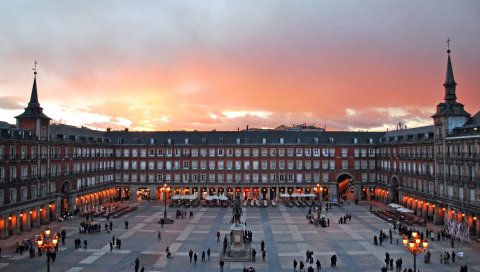 Мадрид, Испания, выставочный центр, мэр площади, ifema feria de madrid