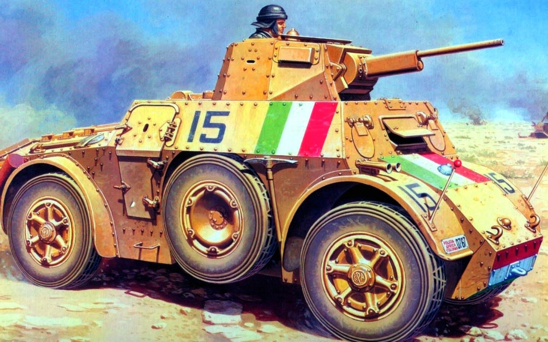 Картинки Autoblinda ab41, танк, бронированный автомобиль, мировая война ii, искусство фото и обои на рабочий стол