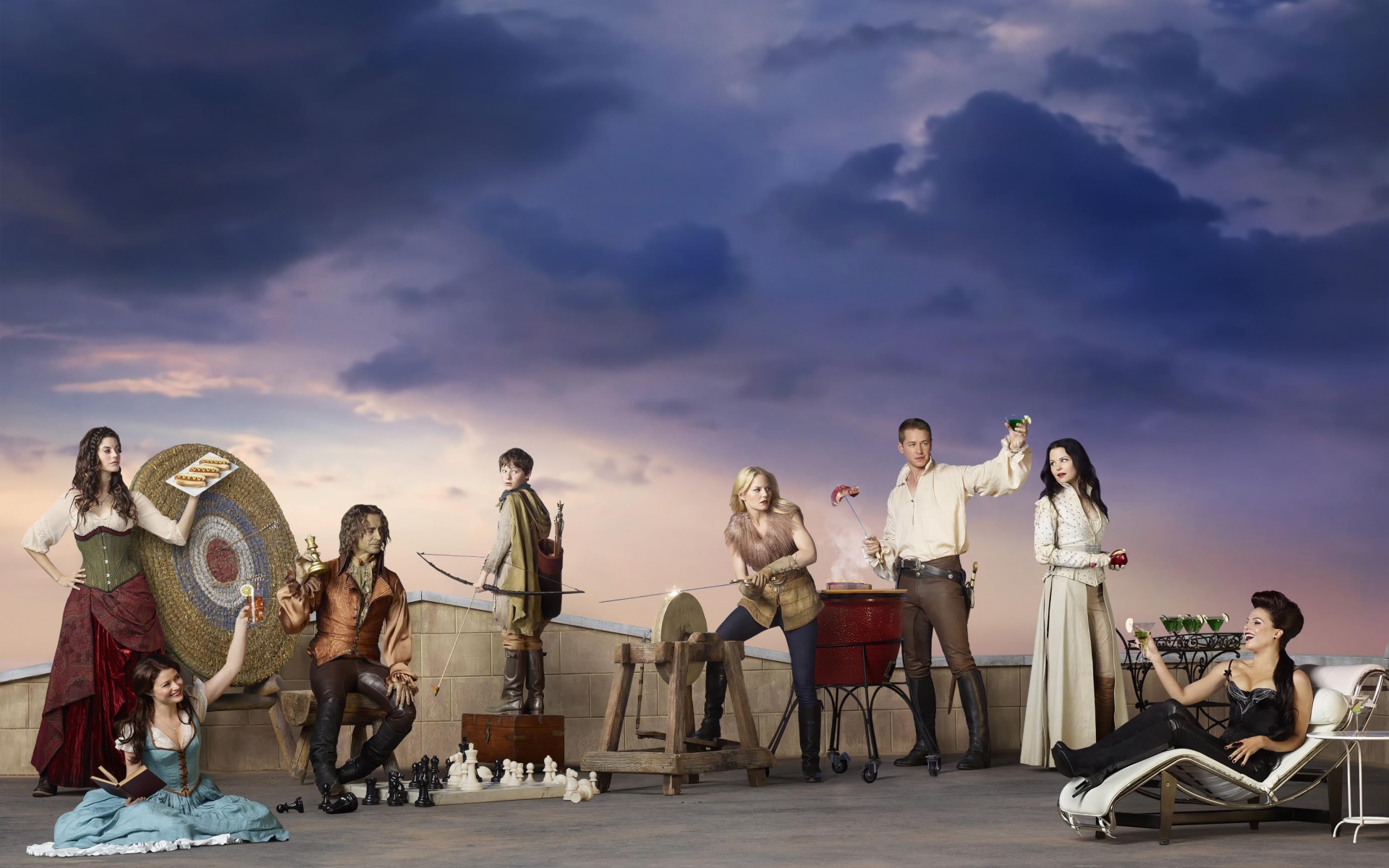 Картинки однажды, 2011, Джиннифер Гудвин, Дженнифер Моррисон, Лана Паррилла, Джошуа Даллас, Джаред Гилмора фото и обои на рабочий стол