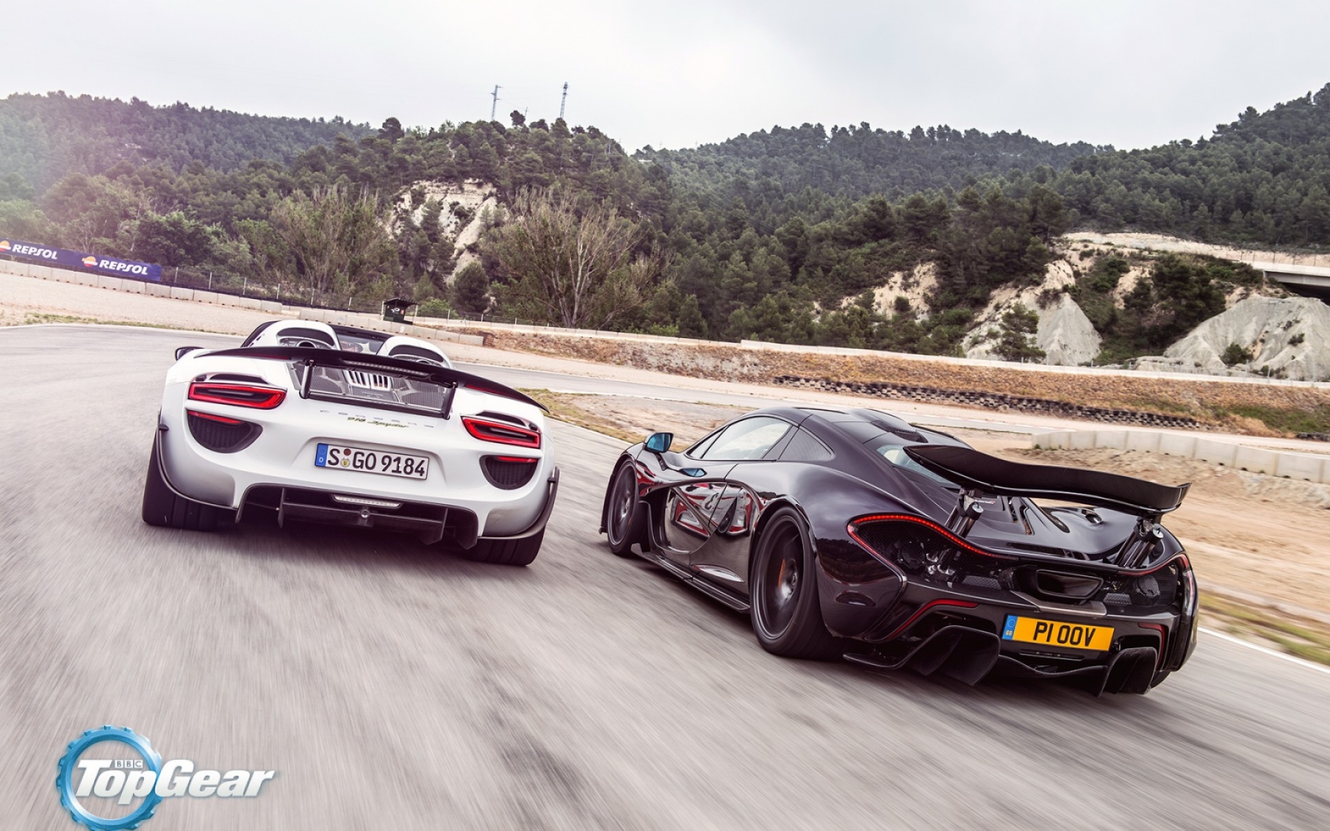 Картинки Макларен, p1, порше, 918, Top Gear, паук, суперкаров фото и обои на рабочий стол