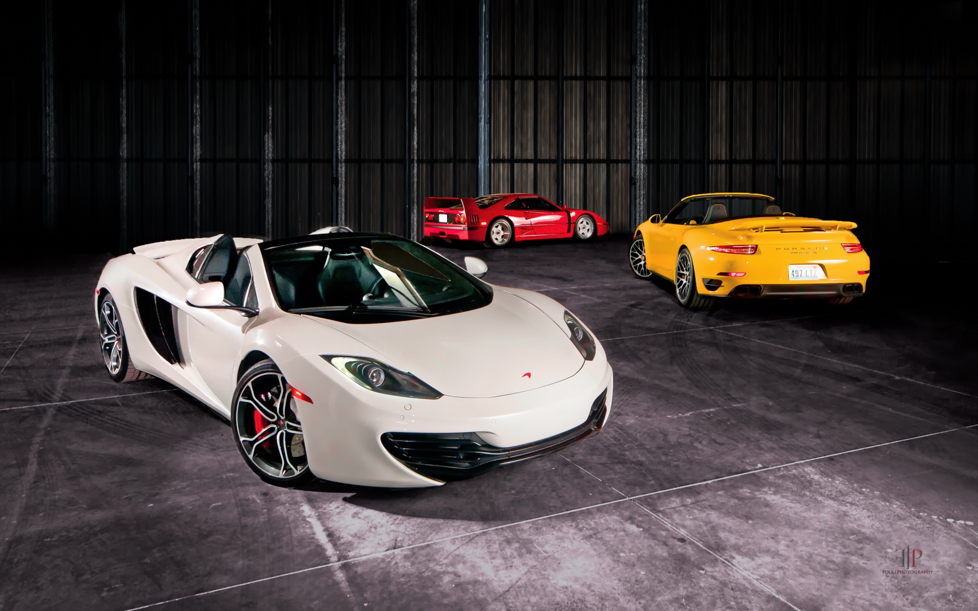 Картинки паук, кабриолет, Porsche 991, MP4-12C, Макларен, турбо с, Ferrari f40 фото и обои на рабочий стол