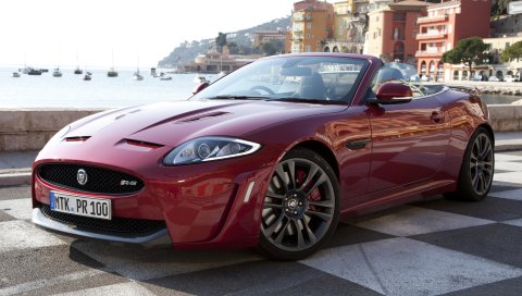 ягуар, XKR-s, кабриолет, вид сбоку