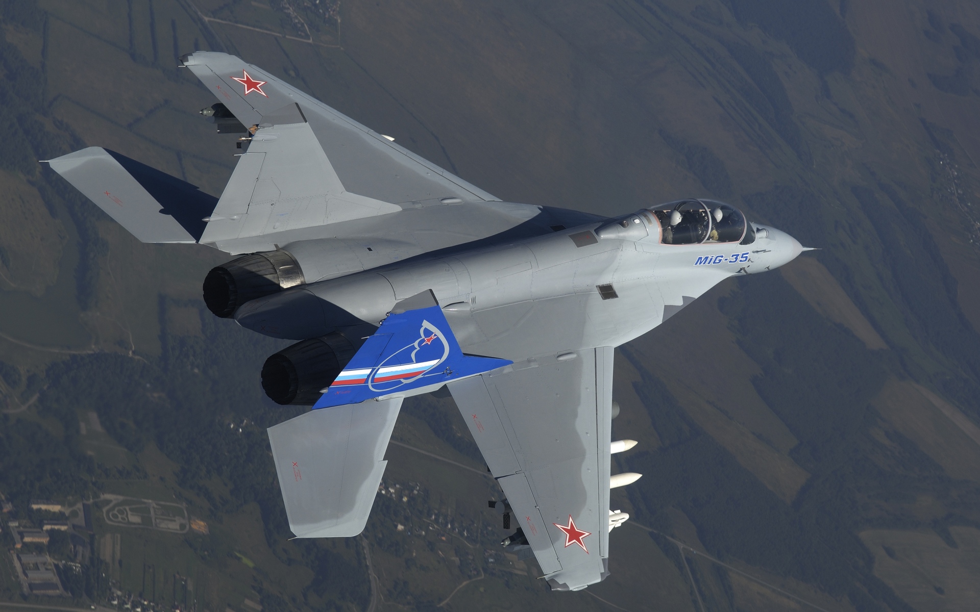 Картинки МИГ-35, опоры-е, Микояна конструкторское бюро, небо фото и обои на рабочий стол