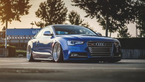 Audi, s5, тюнинг, колеса, вид сбоку