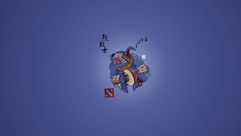 Ursa, dota 2, чиби, простое искусство