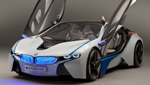 Bmw, видение, эффективная динамика, концепция, вид спереди