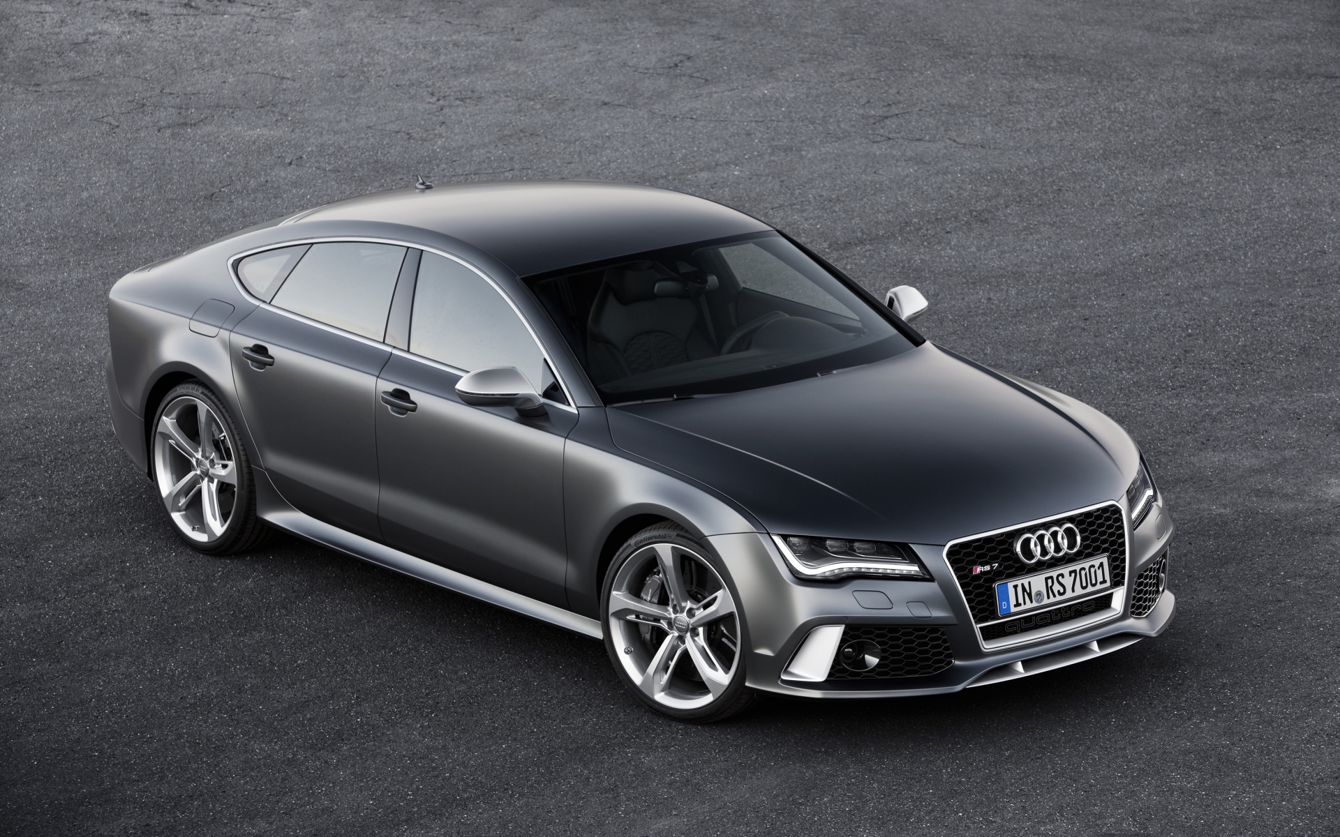 Картинки Audi, rs7, черный, вид сбоку фото и обои на рабочий стол