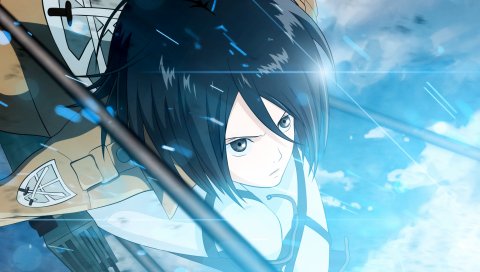 Shingeki no kyojin, mikasa ackerman, искусство, девушка