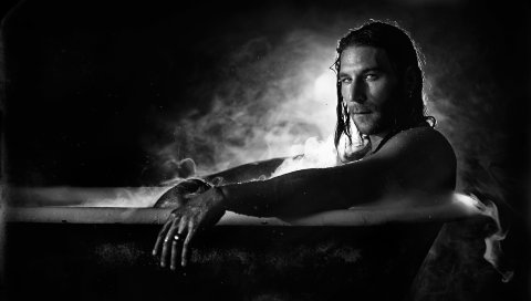 Zach mcgowan, актер, ванна, черный белый