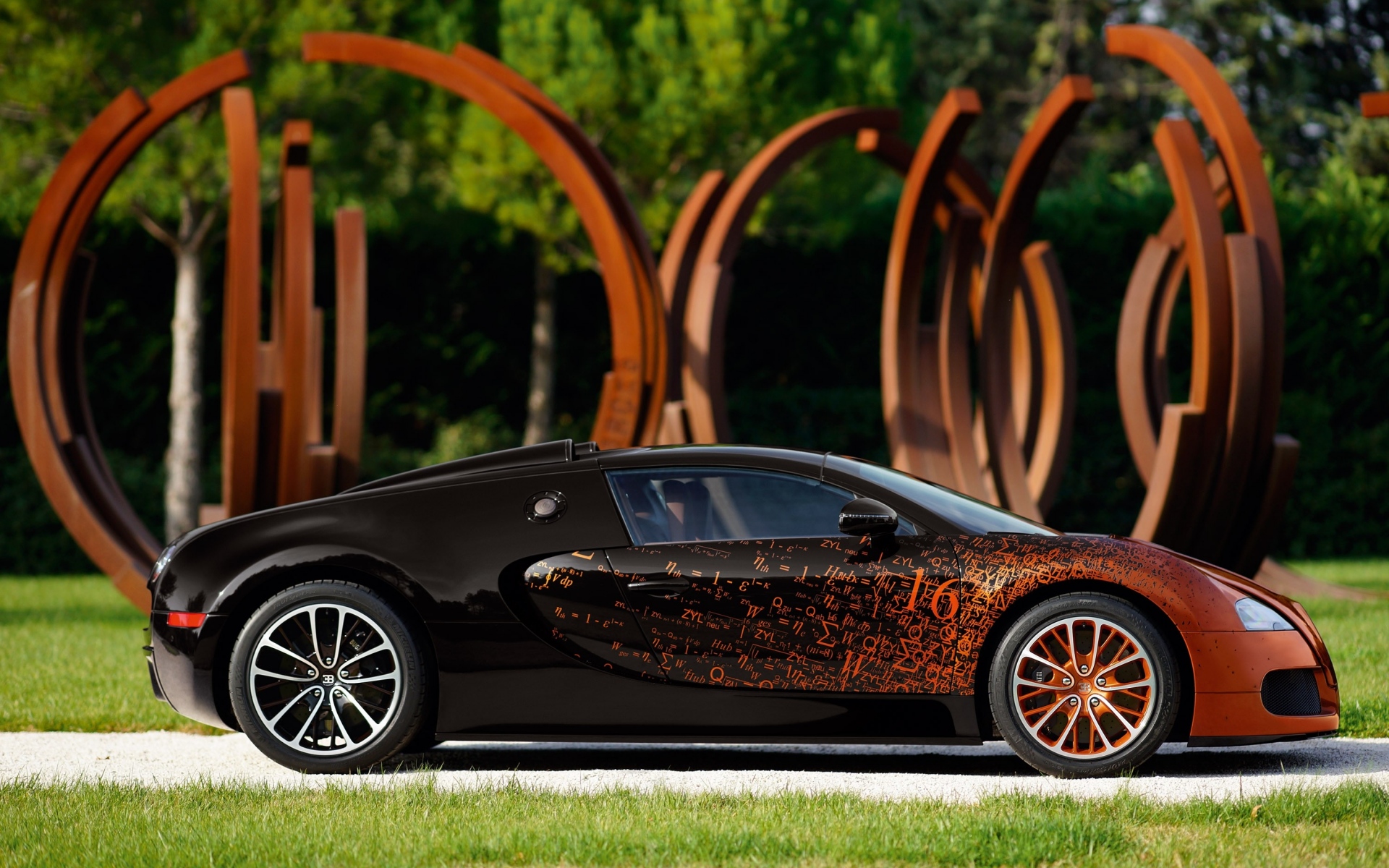 Картинки Bugatti veyron, большой спорт, венец, вид сбоку фото и обои на рабочий стол