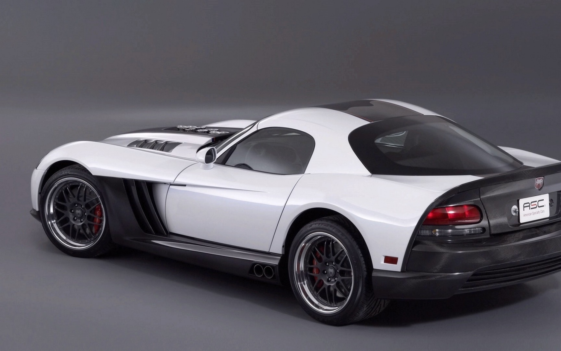 Картинки Dodge viper, авто, черный, белый, вид сбоку фото и обои на рабочий стол