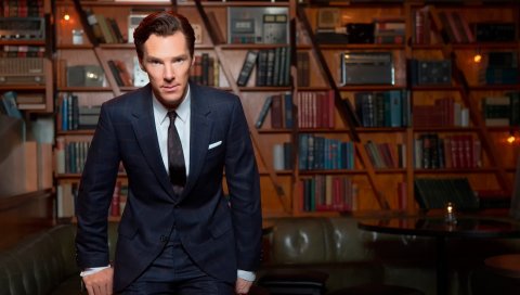Benedict cumberbatch, актер, знаменитость, библиотека