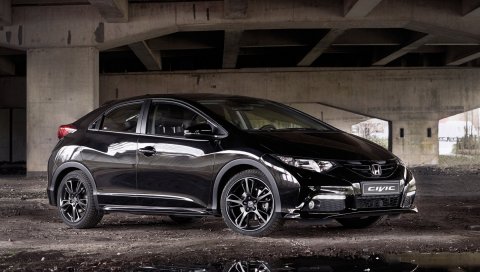 Honda, civic, black edition, 2014