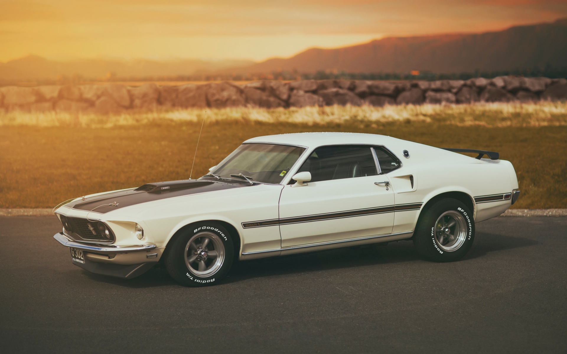 Картинки Ford, white, mach 1, mustang фото и обои на рабочий стол