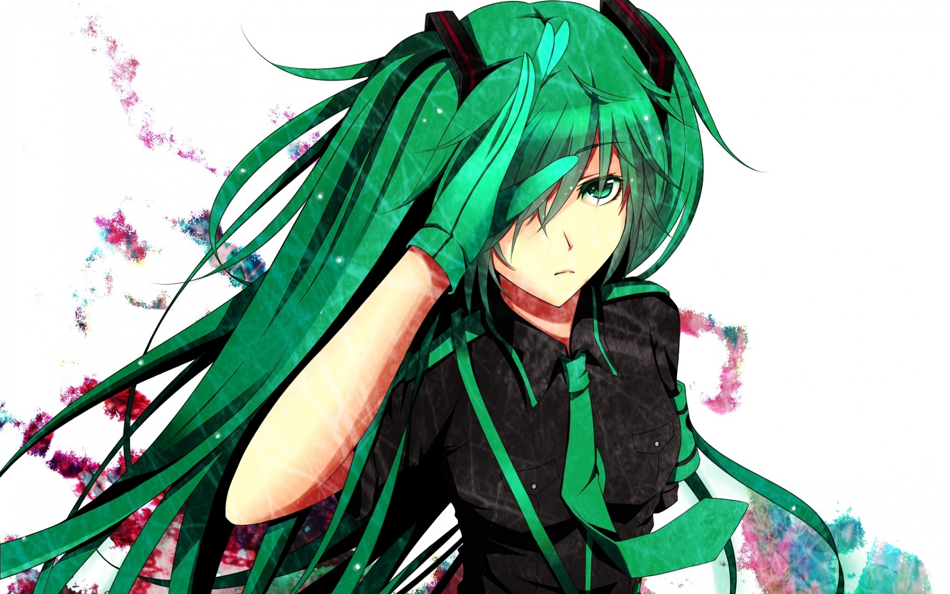 Картинки Любовь - война, искусство, лилия, вокалоид, hatsune miku фото и обои на рабочий стол