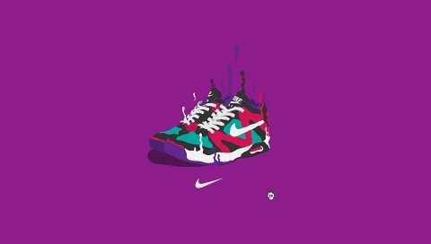 Nike, кроссовки, искусство, спорт, бренд