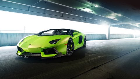 ЛВ-740, Aventador, зеленый, Vorsteiner, Aventador-против, ламборджинь