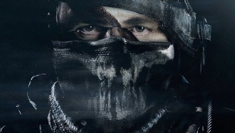 вызов службы привидения, игры, Activision, Infinity Ward, солдат, маска, лицо