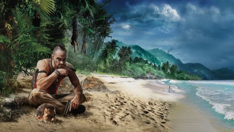 Far Cry 3, пляж, игры, графика, HDR