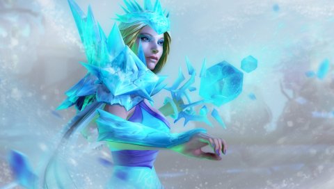 Crystal Maiden, дота 2, арт