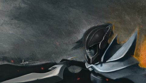 Mortred, фантом ассасин, дот 2, арт