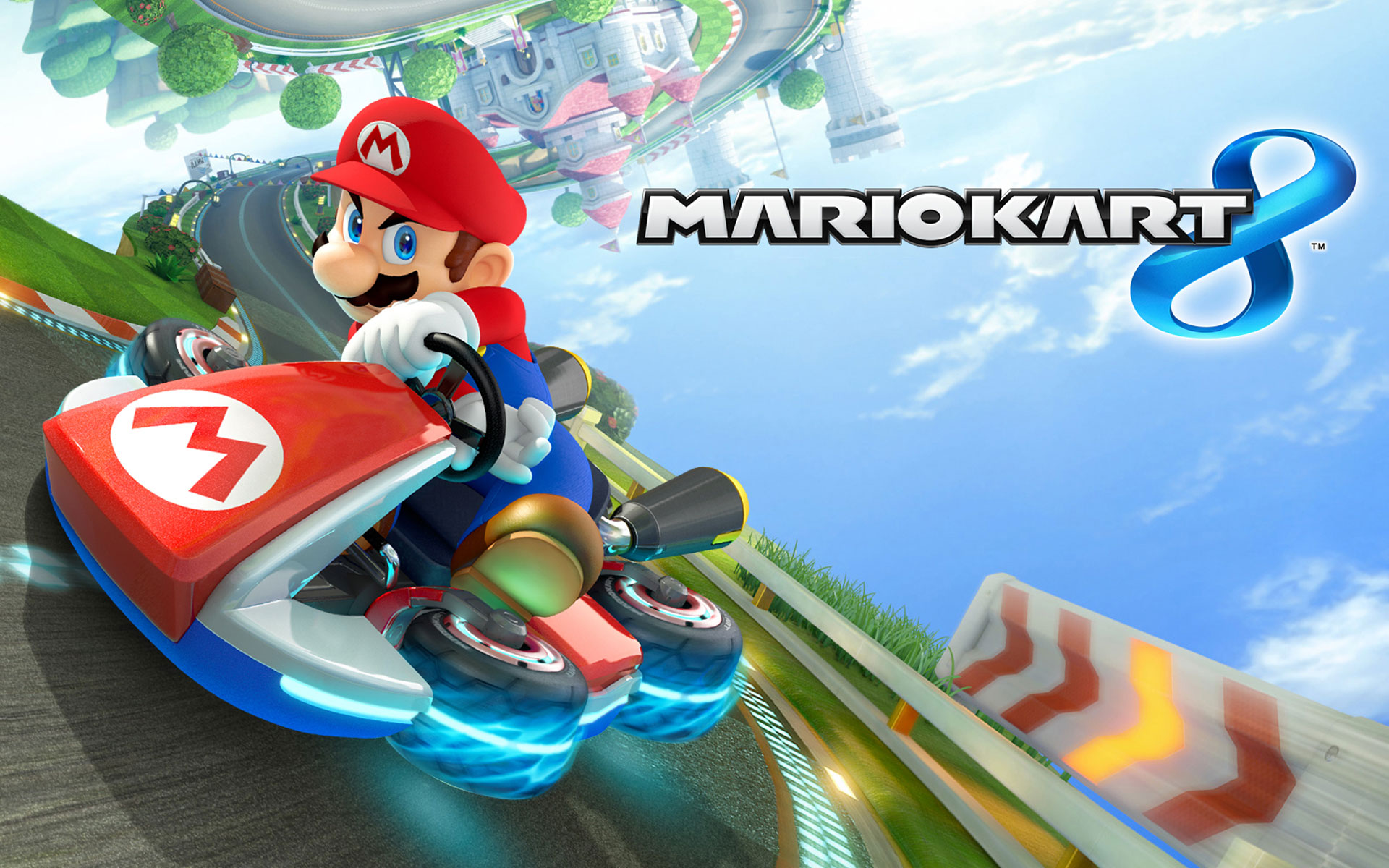 Картинки Mario kart 8, arcade, racing, may, 2014, mario, toadette, daisy, koopa troopa, bowser, donkey kong, luigi, waluigi, персик фото и обои на рабочий стол