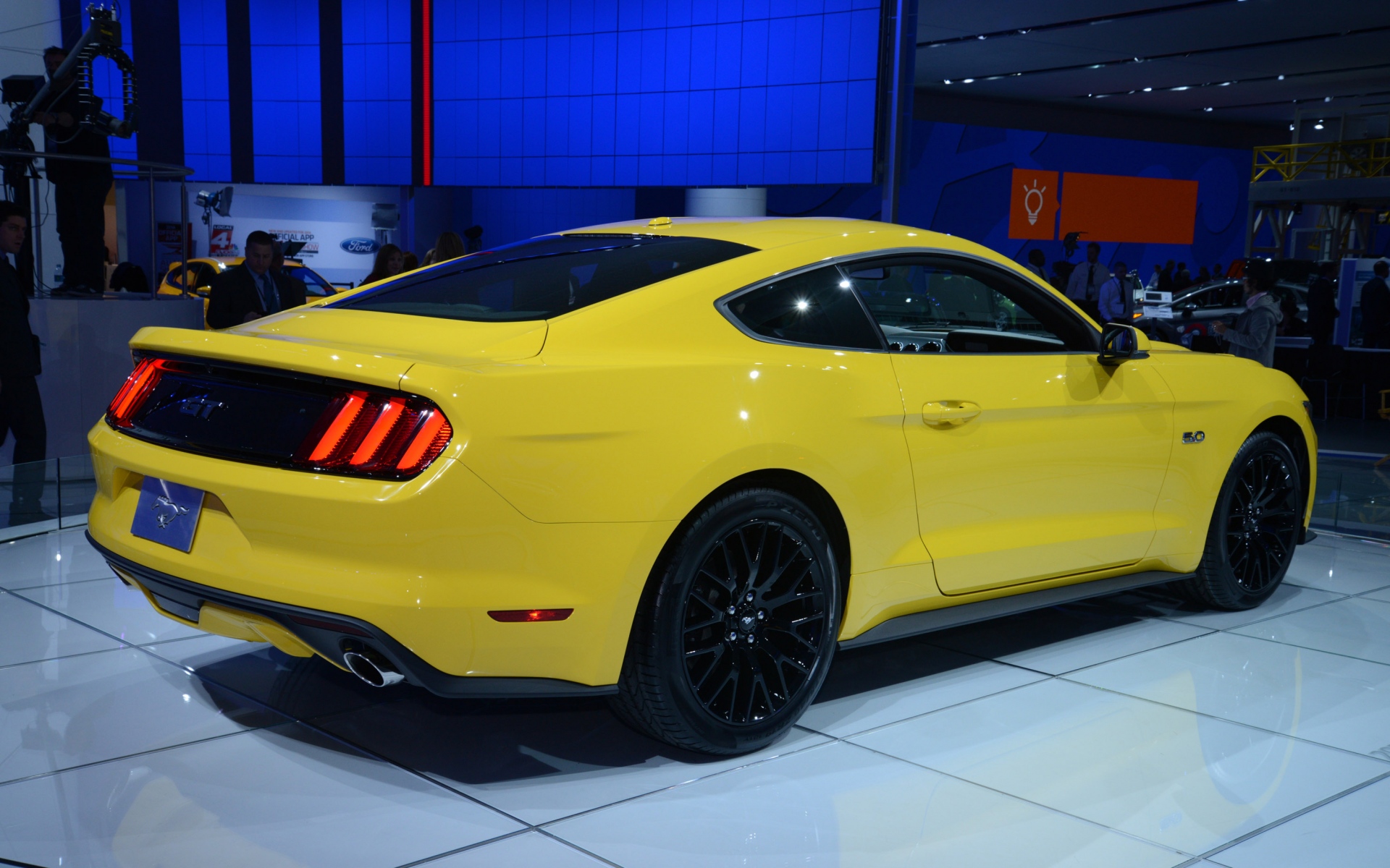 Картинки Ford, mustang, gt, detroit, 2014 фото и обои на рабочий стол