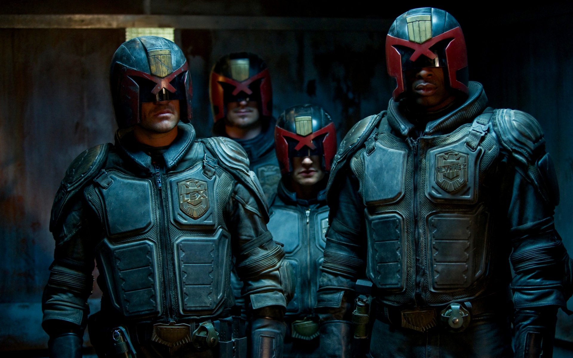 Картинки Dredd, karl urban, donal gleeson, olivia thirlby фото и обои на рабочий стол