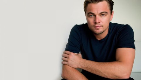Leonardo dicaprio, актер, мужчина, смотреть, сидеть