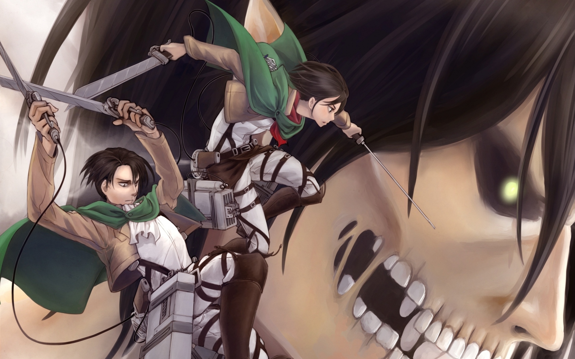 Картинки Shingeki no kyojin, искусство, sora-tsu, аниме фото и обои на рабочий стол