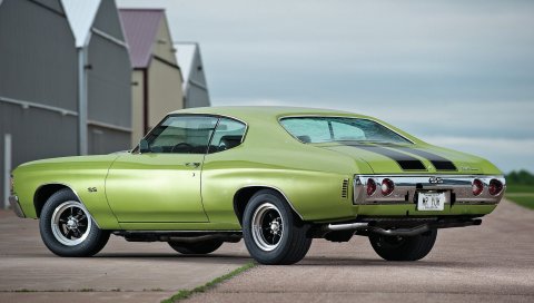 1972, chevrolet, chevelle, green, cars