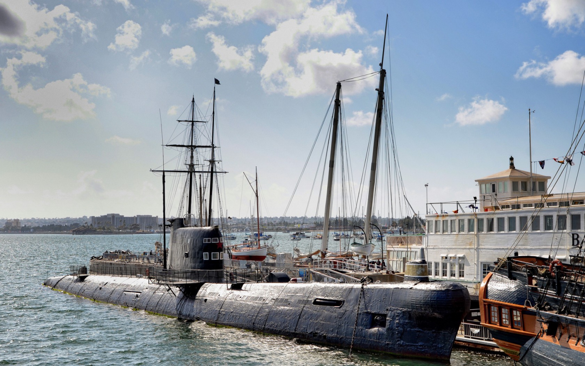 Картинки Морской музей, сан диего, подводная лодка b-39, калифорния, сан-диго-бухта фото и обои на рабочий стол