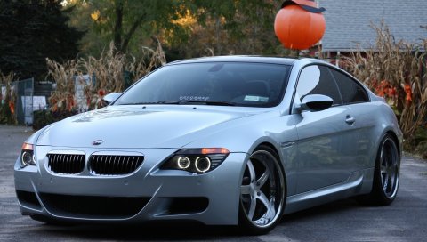 Bmw e63, bmw, автомобиль, серый