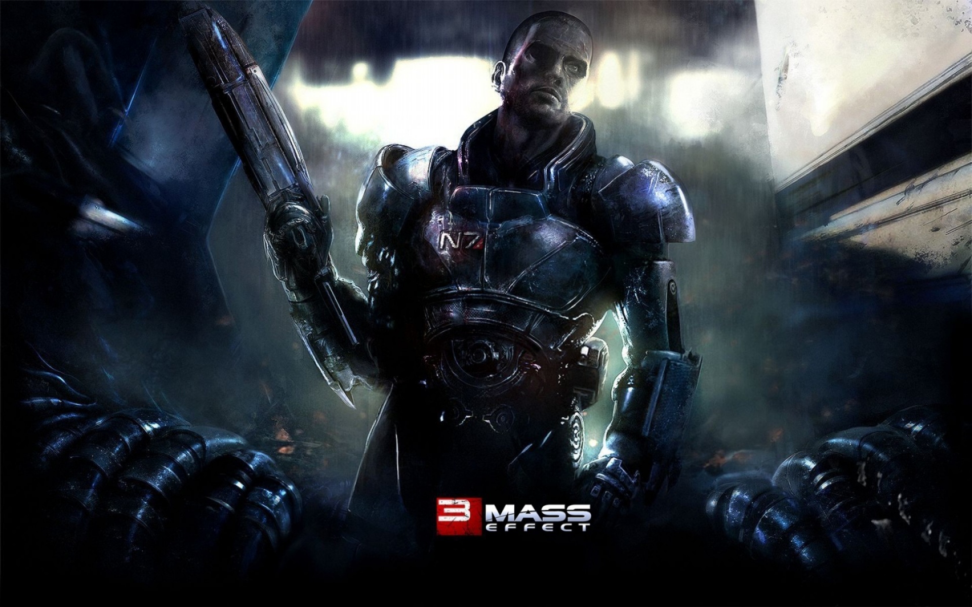 Картинки Массовый эффект 3, shepard, n7, герой фото и обои на рабочий стол
