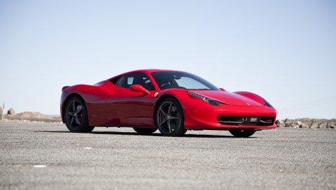 458 italia, ferrari, red