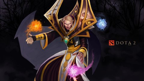 Carl, invoker, dota 2, art