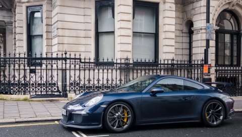 Суперкар, 991, лондон, синий, gt3, porsche